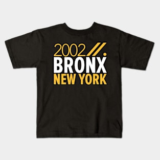 Bronx NY Birth Year Collection - Represent Your Roots 2002 in Style Kids T-Shirt